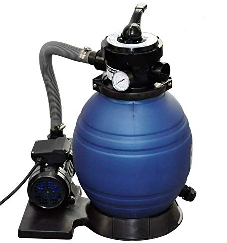 Ailgely Système de filtration à sable avec pompe, 400 W 11 000 l/h, pompe de filtre à sable pour piscine, kit de filtre à sable avec pré-filtre pour piscine