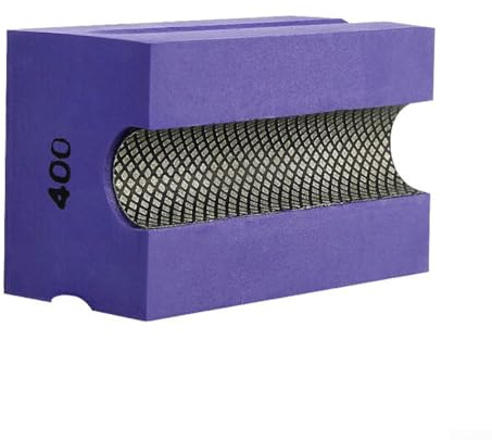 Tampone per lucidatura, tampone per lucidatura a mano, blocco per smerigliatura per piastrelle, disco abrasivo per levigatura manuale, blocco per lucidatura a mano concavo (400)