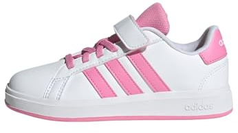 adidas Unisex - Bebis Grand Court 2.0 Shoes Kids, ftwr white/bliss pink/core black, 24 EU