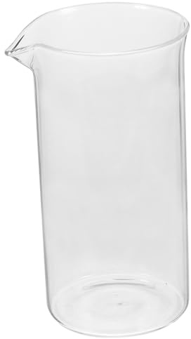 Ciieeo Taza de Repuesto para Cafetera de Prensa Francesa de Vidrio de 350ml, Ligera y Portátil, Adecuado para Bebidas Frías y Preparar Café y Té