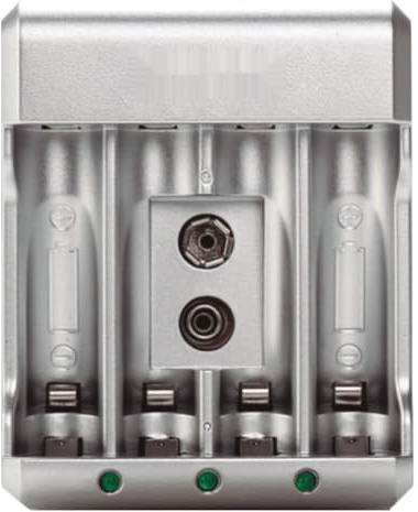 Chargeur de Piles Rechargeables AA/AAA/9 V, Compatible avec Plusieurs Types de Batteries, idéal pour Un Usage Domestique et électronique.