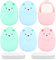 DEARBAG Mini Reisen Papier 6 Boxen Seifenblätter Papier Seife Tragbar Soap Paper mit 100 Stücke Nachfüll Seifentabletten für Unterwegs Reisen Camping Outdoor Reisen (Rosa, Blau, Grün)