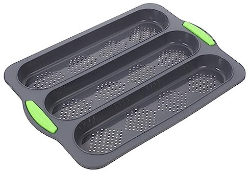 Cabilock Molde De Silicona Multifunción Para Hornear Pan De Ranuras Fácil De Limpiar y Desmoldar