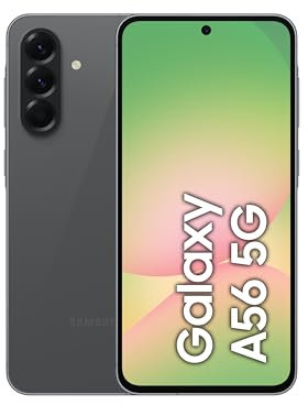 Samsung Galaxy A56 5G, smartphone Android, 256 GB di memoria, 8 GB di RAM, antracite, aggiornamento del sistema operativo 6X, grande schermo, lunga durata della batteria (Samsung Turkey garantito)