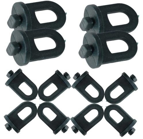 COOPHYA 100piezas Accesorios Invernadero Clips Cerchas Unidades Abrazaderas Plástico Herramienta