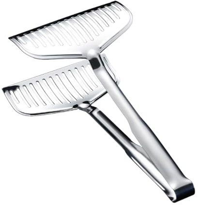 Pinces De Cuisson, Pinces Alimentaires Grillées, Spatule De Barbecue En Acier Inoxydable, Avec Poignée Non Glissante, Conception De Pincettes De Précision, 16x30 Cm, Pour Le Pain, La Cuisine, Barbecue