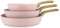 MENASTYL - Lot de 3 poeles colorama en aluminium recyclé rose induction - 6014240