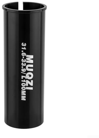 Bike Seatpost Tube Reducer Sleeve, 6061 Aluminum Alloy Post Shim for Seat Tubes, Compatible with Various Diameter Sizes for Stable Seat fit (31.6-33.9MM)