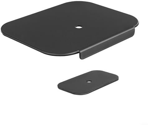 Plaque de renfort pour support de bureau en métal, plaque de support en acier avec coussinets antidérapants, pour bras de moniteur, dessus de table fin et en verre