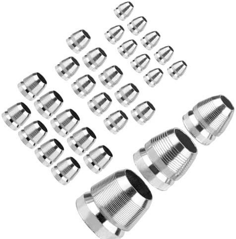 uikios Cuñas de sujeción antideslizantes de acero inoxidable, 3 tamaños, 8 mm, 10 mm, 12 mm, accesorios estabilizadores, cuñas de acero para hachas