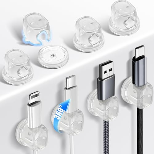 Nearockle Lot De 8 Supports De Câbles Auto-AdhÉSifs