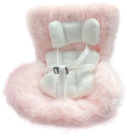 Seggiolino Auto per Bambole Bambolino: Sedile Morbido 17 Cm con Clip Di Ventilazione, In Miniatura Di, Hardware Decorazione Casa Delle Bambole per Collezionisti,