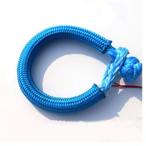 Cuerda del Cabrestante, Blue 6mm * 80mm Shackle sintético, grilletes suaves for Autos, ATV CHECKLE, CHILLLE UHMWPE