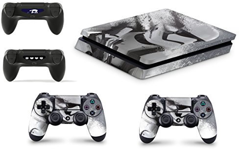 giZmoZ n gadgetZ Trooper Skins per PS4 Playstation 4 SLIM Console Decal Vinal Sticker + 2 Controller Set
