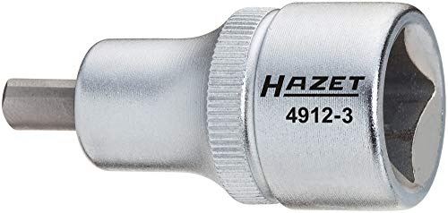 HAZET Spreizer 4912-3, 1/2 Zoll (12,5 mm) Vierkant, Zapfenprofil massiv | Antrieb 1/2 Zoll (12,5 mm) Vierkant hohl, Abtrieb Zapfenprofil massiv, SW für Zapfenprofil 6 x 8 mm, Ø 23 mm, Länge l1 10 mm