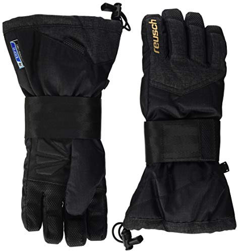 Reusch Kinder Baseplate R-TEX XT Handschuhe, Black/Black Melange/Gold, 5.5