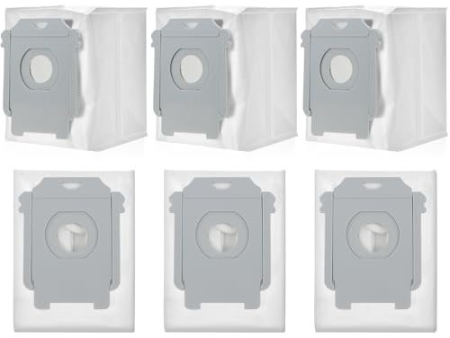 6 Stück Staubsaugerbeutel für iRobot Roomba i7, i7+, i7Plus, i8, i8+, i3, i3+, i4, i4+, i6, i6+, j7, j7+, s9, s9+, s9Plus Clean Base Absaugstation Staubbeutel Ersatz Beutel für iRobot Saugroboter