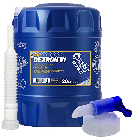 20 Liter, MANNOL DEXRON VI ATF GETRIEBEÖL + HAHN + SCHLAUCH