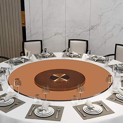 MANG Lazy Susan Table À De Cuisine Plateau Rotatif en Verre Trempé Grand Plat De Service Assiette De Service, Facile À Nettoyer, 23-46 Pouces