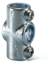 1 Uds. DN40 (ID 50mm) Conectores de tubo cruzados de 4 vías Junta de accesorios de tubería de acero maleable galvanizado, utilizados para la instalación de barandillas Sistema de pasamanos