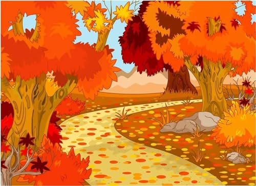 Yeecer Schöner Wald Malen nach Zahlen Erwachsene mit Rahmen Malen Nach Zahlen Kits DIY Ölgemälde Leinwand Gemälde Set mit Pinsels und Farbe Acryl Malerei für Erwachsene Geschenk für Home Deko,60x75cm