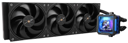 Thermalright FWPRO 360 BLACK Ventilador para CPU AIO (pantalla LCD IPS con resolución de 320x320, para AM5&Intel 1700/1851, potente refrigerador refrigerado por agua con pantalla extraíble de 2,73