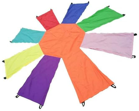 CIYODO Outdoor Regenbogen Spielzeug Für Junge Mädchen Koordinationsspiel Mit Fallschirm Fördert Und Reflexe Für Garten Gruppenspiele