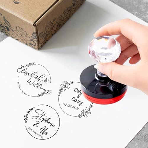 Personalisierte Hochzeitseinladungen, personalisierbar, Prägestempel für Hochzeit, Prägestempel, individuelle Hochzeit, Briefmarken für Hochzeitseinladungen
