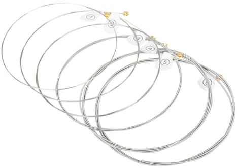 BESTonZON 6stücke Gitarrensaiten Für Akustikgitarren Ersatz Metal-folk-gitarre-saiten Klassische Gitarrensaiten Saiten Für Gitarren Gitarrenzubehör
