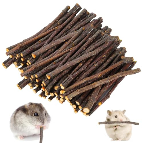 200g Apple Sticks Molar Toys for Rabbits Chinchillas Guinea Pigs Hamsters
