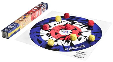 GABAKY Originelles Boccia-Spiel, Mix aus Puck und Curling, Ziel mit 8 weichen Kugeln, für jedes Terrain, drinnen und draußen, drinnen und draußen (Street Art Edition I)