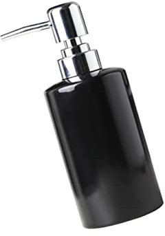 Warmhm Keramik-pumpflasche Schwarz Für Flüssigseife Körperlotion Wiederverwendbar Mit Handpumpe Tragbar Für Reisen Camping Ausflüge