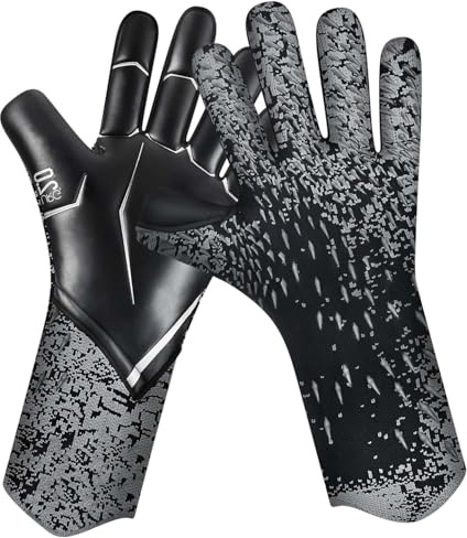 QUICARD Torwarthandschuhe Fußball - Profi Latex Handschuhe Größe (6-10) - Super Griff & Fingerprotection - Für Kinder, Jugendliche & Erwachsene - Ideal für Training & Wettkampf