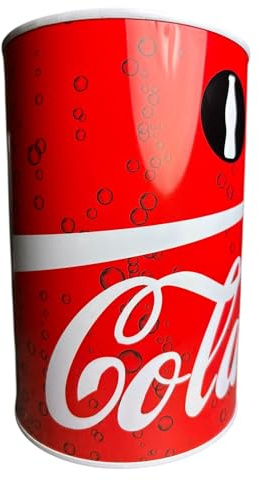 Enjoy Cola Sealed Money Tin 6 X 4 (15cm X 10cm) Red and White