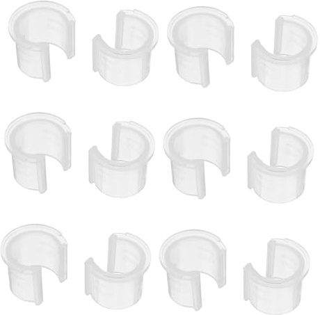 Gogogmee 20 Pezzi Clip Fermapompa Antisgocciolamento per Bottiglie Viaggio Collari per Shampoo Detergenti e Lozioni Accessori per Viaggi e Palestra