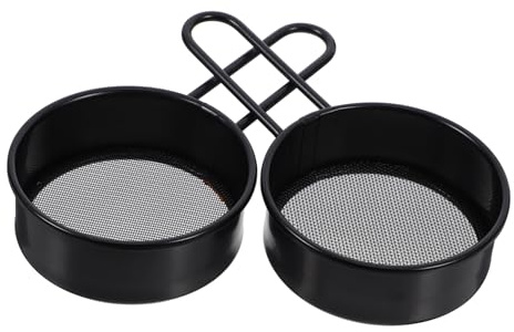 MUELODSIC 2 pièces Tamis à Farine Inox Passoire à Mailles Fines pour Cuisine Tamis à Main pour Pâtisserie Filtre Acier Inoxydable pour Tamiser la Farine et Autres Ingrédients