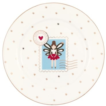 GreenGate Small Plate Cindarella Xmas White