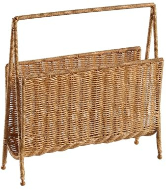 SHBHWS tidningsställ, utställningsställ, tidningshållare, metallstöd, multifunktionell, 35 x 6 36 cm, för vinylskivor, album, böcker för tidningar och böcker (ColorB)