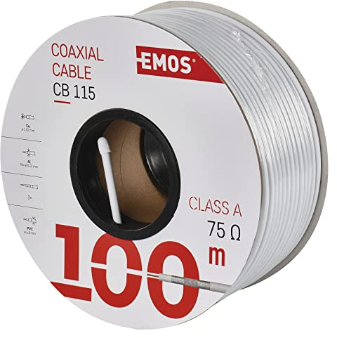 Emos s5272 cavo coassiale cb115, 100 m