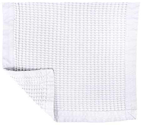 GILDEN TREE Bathroom Mat Absorbent Cotton Quick Dry for Shower, Bath & Bathtub Washable Thin, Modern Style (White)