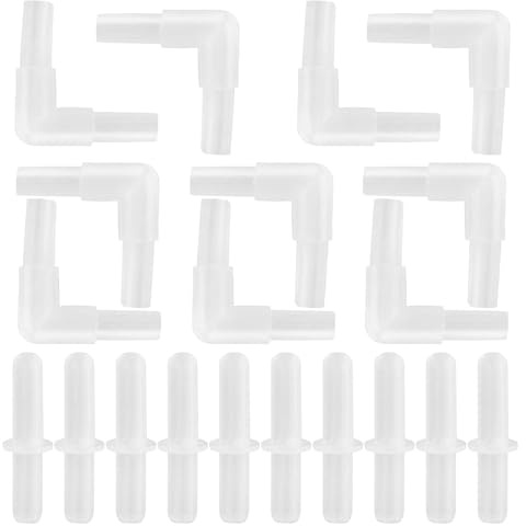 Pssopp Aquarium Schlauchverbinder 2 Wege Aquarium Luftschlauchverbinder 4mm Aquarium Verbindungsstücke Kunststoff Inline Schlauch Verbinder für Aquarium Fish Tank Luftschlauch