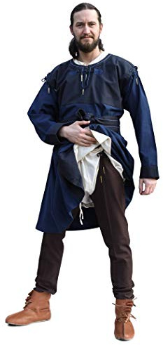 Battle-Merchant Beinlinge mit Nestelbändern, Herren | Mittelalter Hose, Gewandung, Baumwolle, Nestelspitzen, für Reenactment, LARP & Fantasy Cosplay, Kostüm