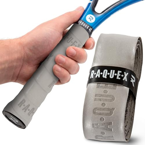 Raquex Enhance Grip per Racchetta (14 Colori) - per Padel, Tennis, Badminton, Squash, Pickleball. Appiccicoso, Assorbente, Morbido, Durevole. Grip di Ricambio per Racchetta