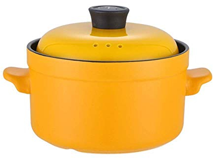 Sywlwxkq Pentola Smaltata Casseruola in ghisa Casseruola da Forno Olandese con Coperchio - Sana e Durevole, Non sbiadisce, Adatta a Tutte Le fonti di Calore-5