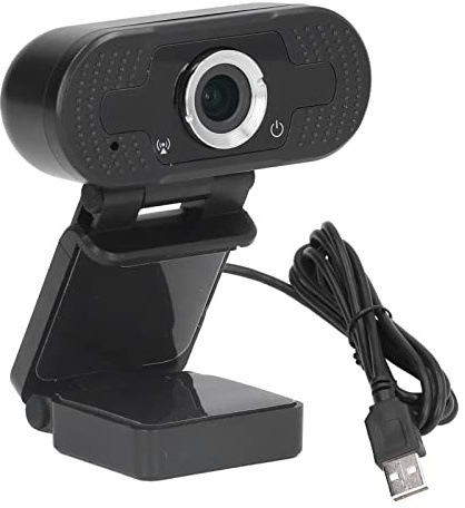 Cámara de PC Estéreo con Cámara Web para Computadora Full HD 1080P con Micrófono para Seminarios Web Y Videoconferencias