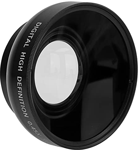 46MM 0.45X Wide Angle Lens, with Macro Photography, Enhanced Magnification, Alloy and Optical Glass, Camera Lens for 46MM Filter Aperture