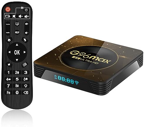 CHROX 2023 Android TV Box 13.0 4GB RAM 64GB ROM, TV Box Android 4K 8K Wi-Fi 6,G96maxa13 Android Box RK3528 CPU 2.4G 5G Wi-Fi Bluetooth 5.0 HDR10+ Ethernet 100M USB 2.0 Set Top Box,4GB+32GB