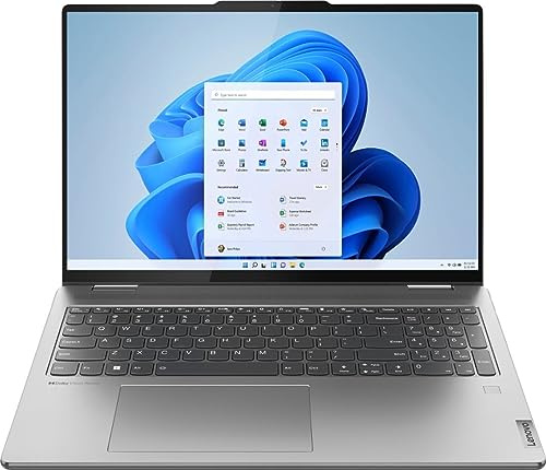 Lenovo Yoga 7 16 WUXGA 2 in 1 Touch Screen Laptop, AMD Ryzen 5 7535U 2.9GHz 6-core, 8GB Memory 512GB SSD, AMD Radeon 660M Graphics, Backlit KB, Fingerprint, WiFi 6E, Win11, Arctic Grey, W/GaLiMu