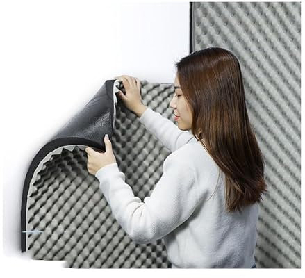 zklaseot Akustikschaumstoff, Akustikschaum Fliesen, Schalldämmende Schaumstoffe Pyramide Akustikplatten Lärm Reduzieren 2cm Dicker for Heim Studio Klangbehandlung