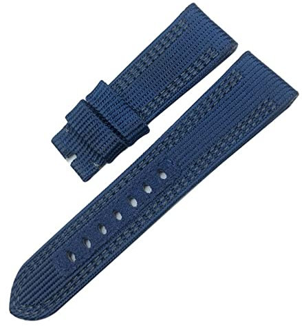NDJQY Correa de reloj de tela de nailon de 24 mm y 26 mm para Panerai Luminor sumergible PAM lona cuero correa deportiva herramientas de regalo, 24mm, Plástico, Agate
